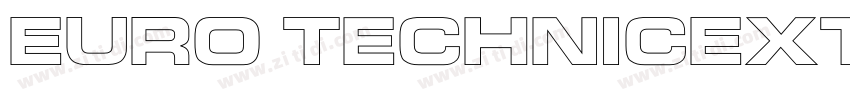 Euro TechnicExtBold字体转换